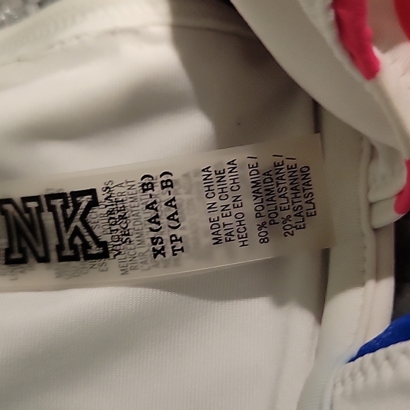 PINK American Flag Bikini Swim Suit Top - Picture 6 of 6